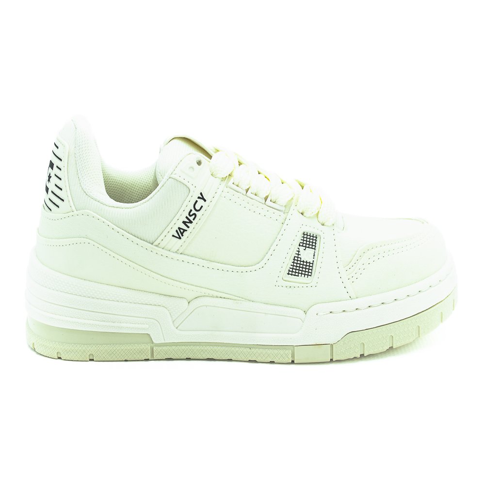 Tênis Masculino Vanscy V3855 - Off White