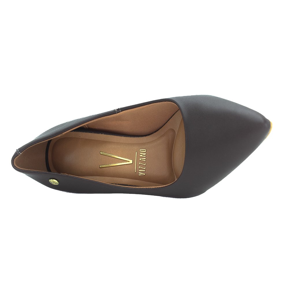 Scarpin Feminino Vizzano 1184.1101 - Marrom Marrom 5