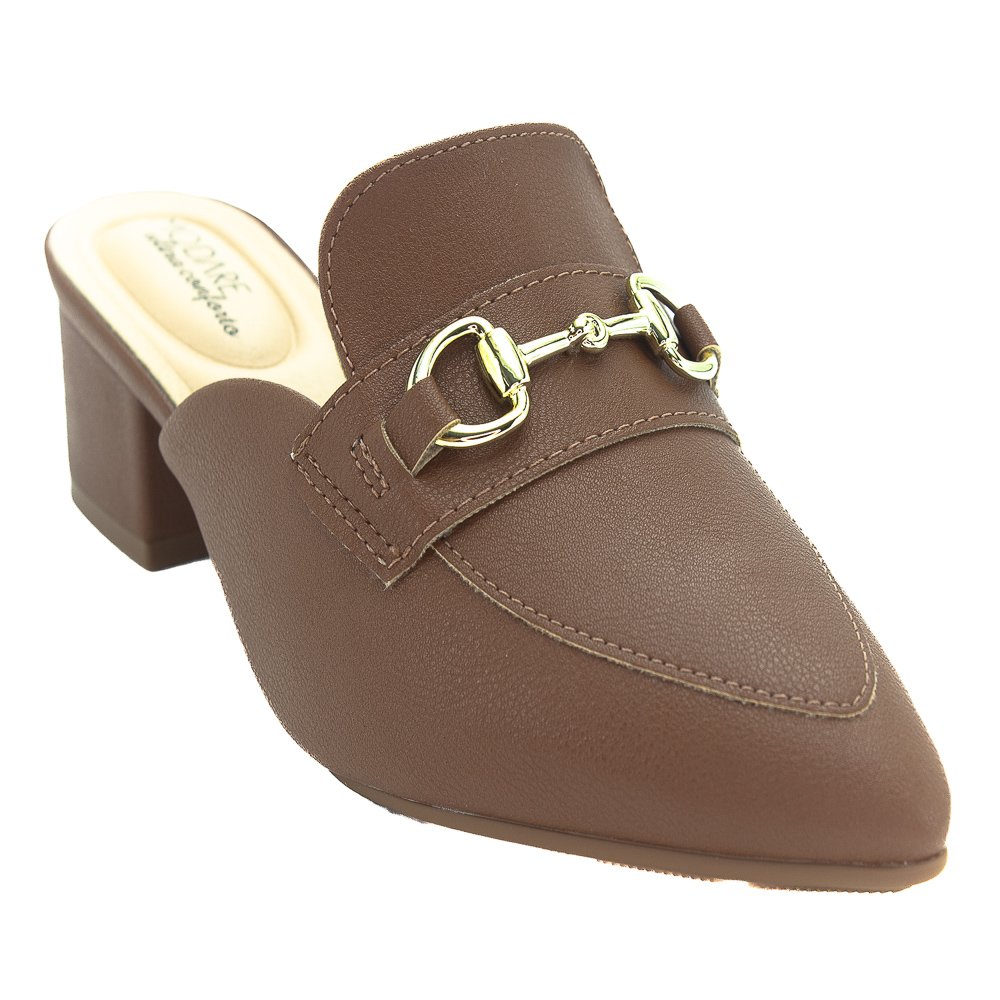 Mule Feminino Modare 7340.124 - Marrom Marrom 2