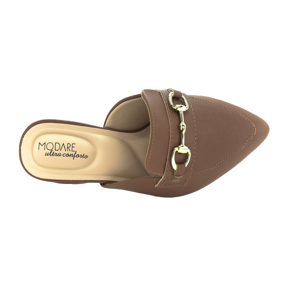 Mule Feminino Modare 7340.124 - Marrom Marrom 5