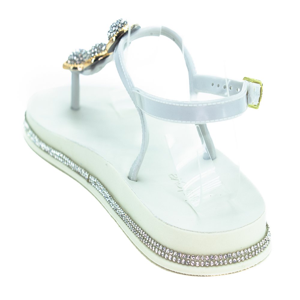 Papete Feminina Miss Love PR-156 - Off White Branco 3