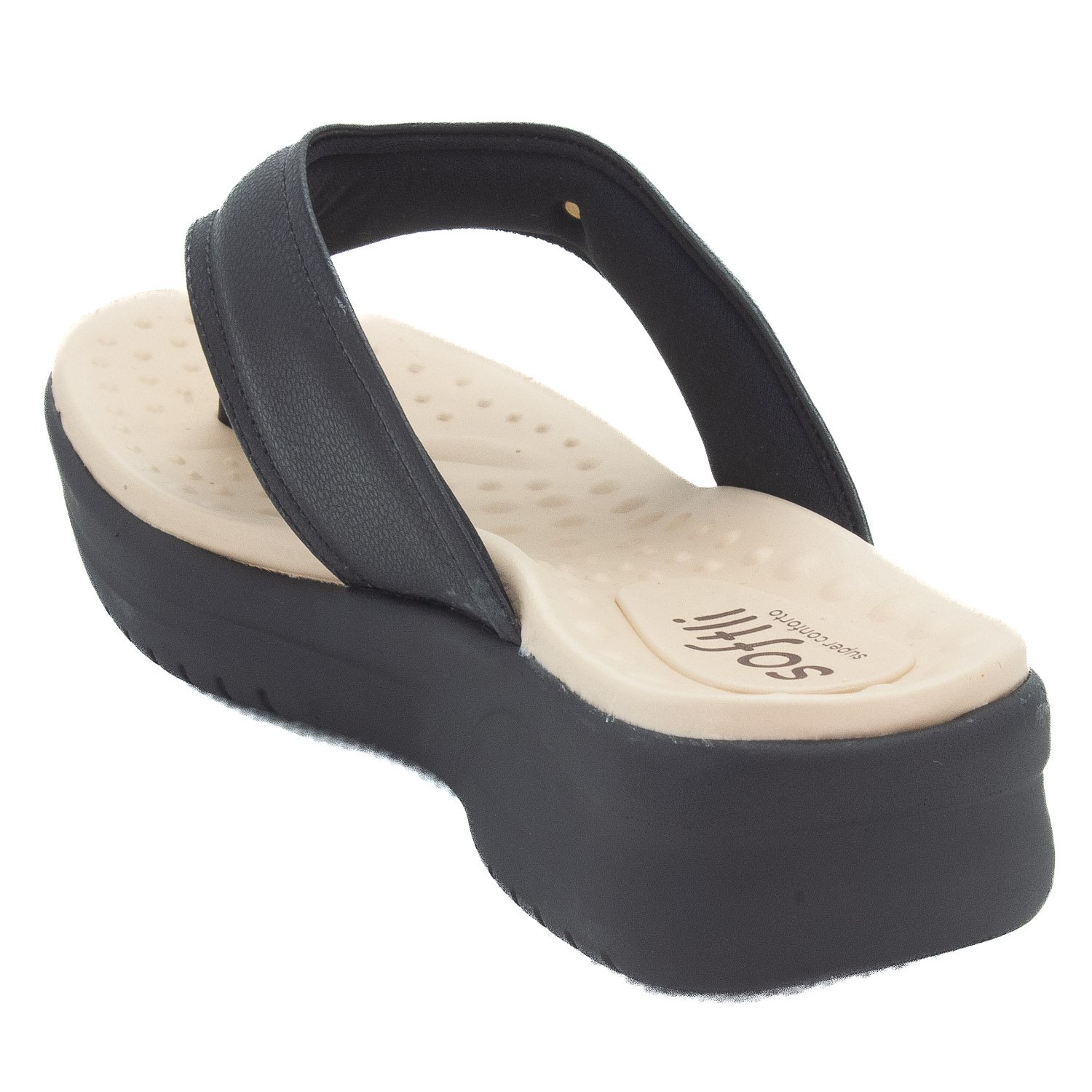 Tamanco Feminino Softli 10009.10040 - Preto Preto 3