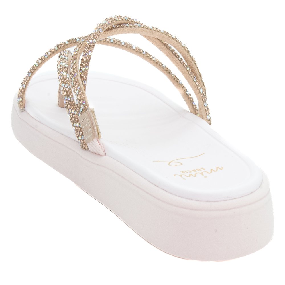 Chinelo Infantil Menina Mini Sua Cia 9158.52121 - Cobre Marrom 3