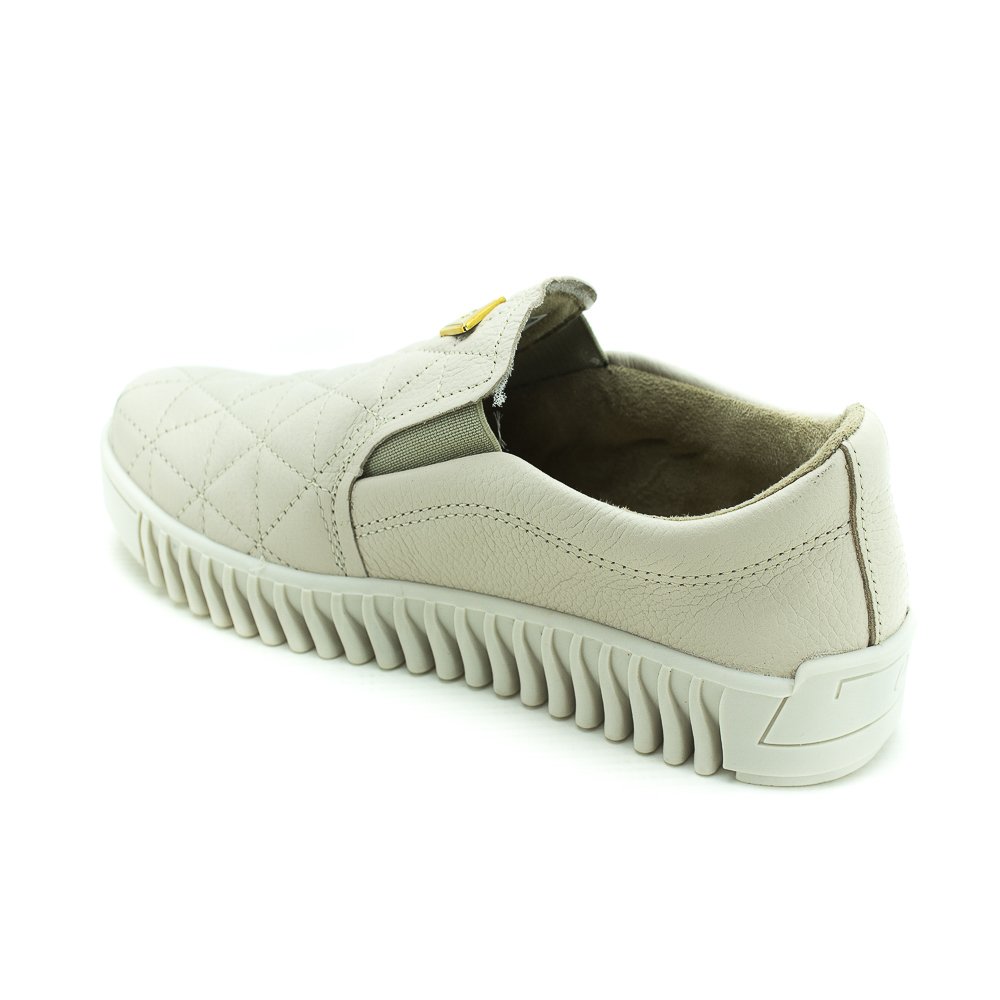 Tênis Slip On Feminino Pegada 210515-02 - Off White Branco 2