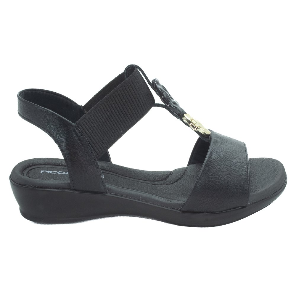 Sandália Feminina Piccadilly 500405-1 - Preto
