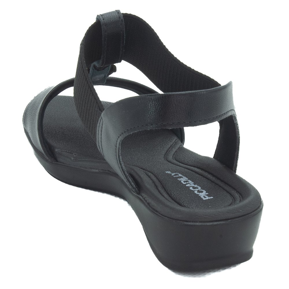 Sandália Feminina Piccadilly 500405-1 - Preto Preto 3