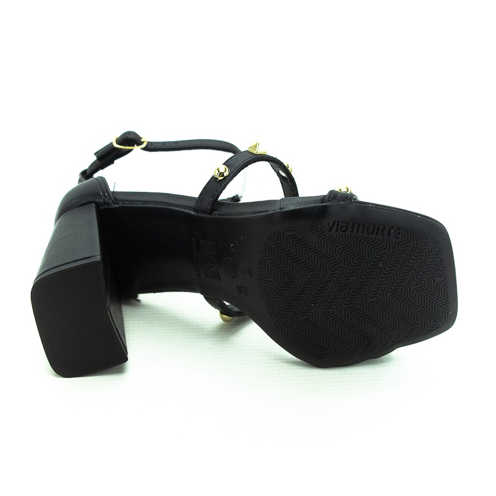 Sandália Feminina Via Marte 105-003-02 - Preto Preto 4