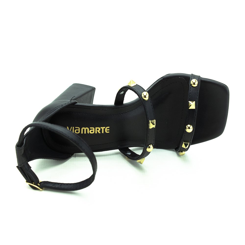 Sandália Feminina Via Marte 105-003-02 - Preto Preto 5