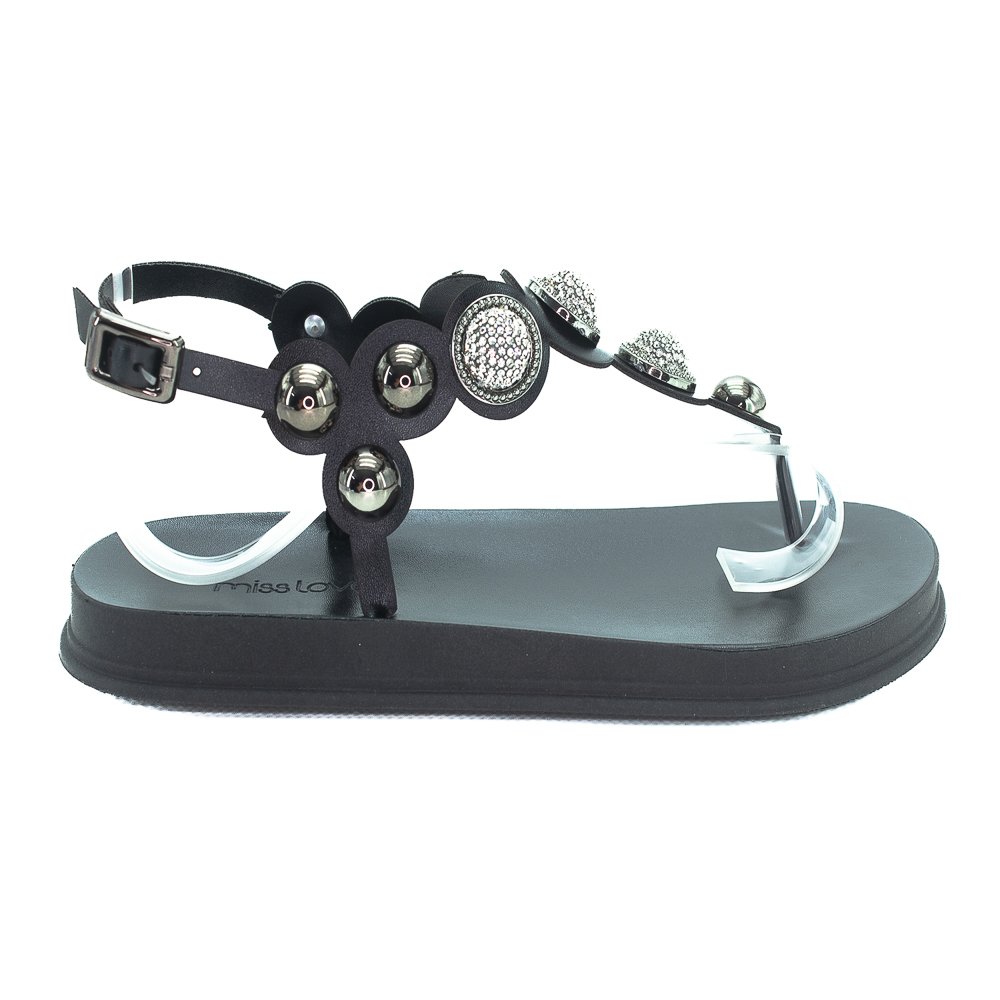 Papete Feminina Miss Love Pr-151 - Preto