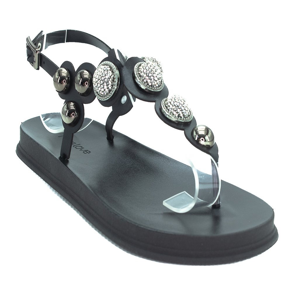 Papete Feminina Miss Love Pr-151 - Preto Preto 2