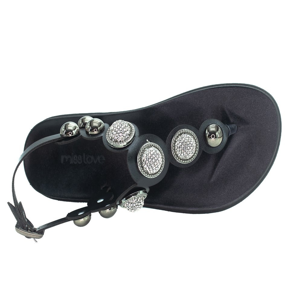 Papete Feminina Miss Love Pr-151 - Preto Preto 5