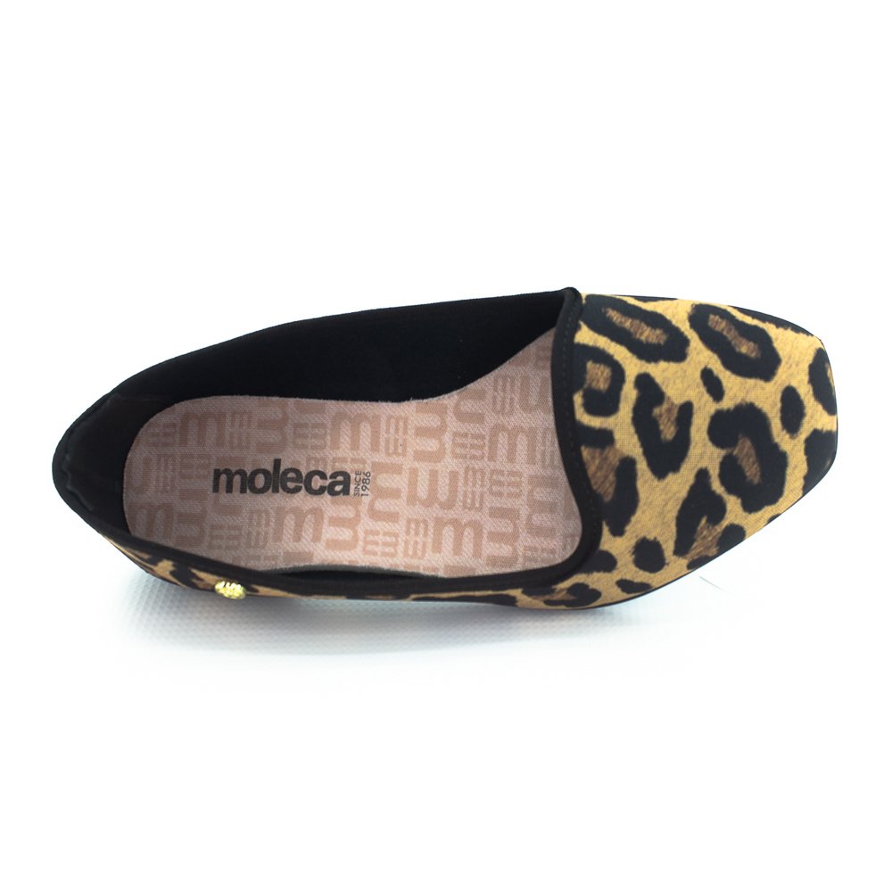 Sapatilha Feminina Moleca 5729.124 - Preto Preto 5