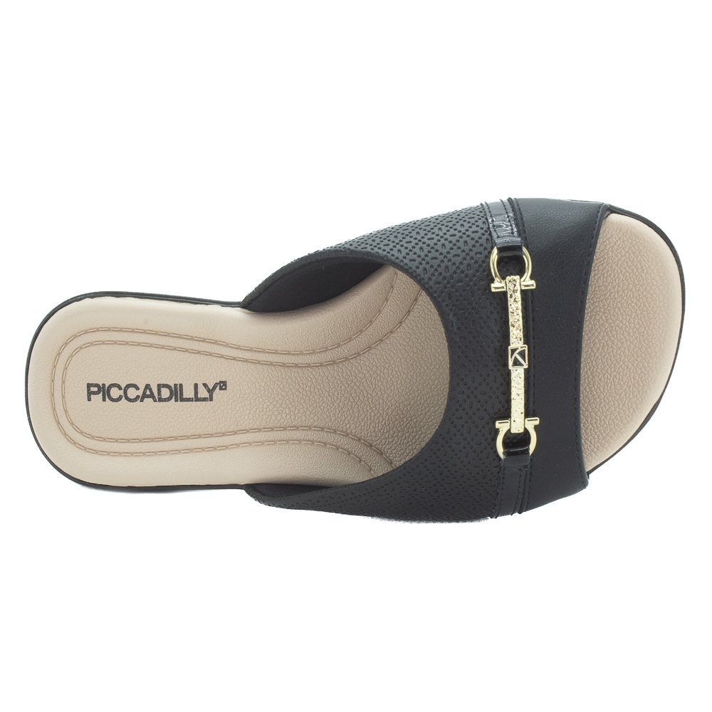 Chinelo Feminino Piccadilly 500404-6 - Preto Preto 5
