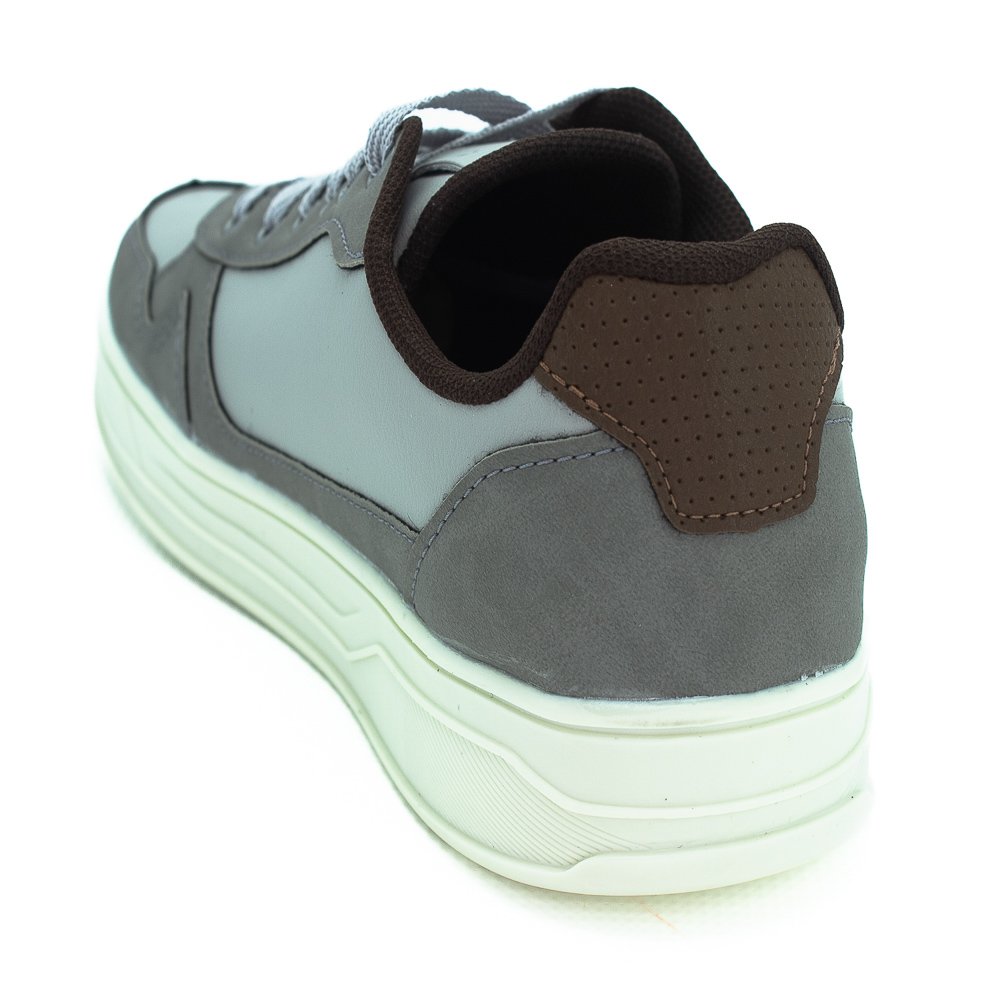 Sapatenis Masculino Boxion 3280 - Cinza Cinza 3