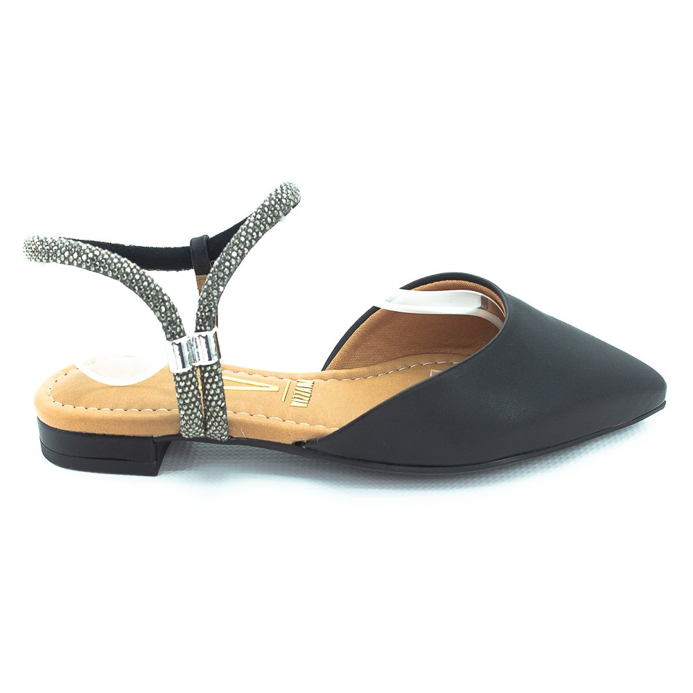 Sapatilha Feminina Vizzano Slingback 1206.1003 - Preto