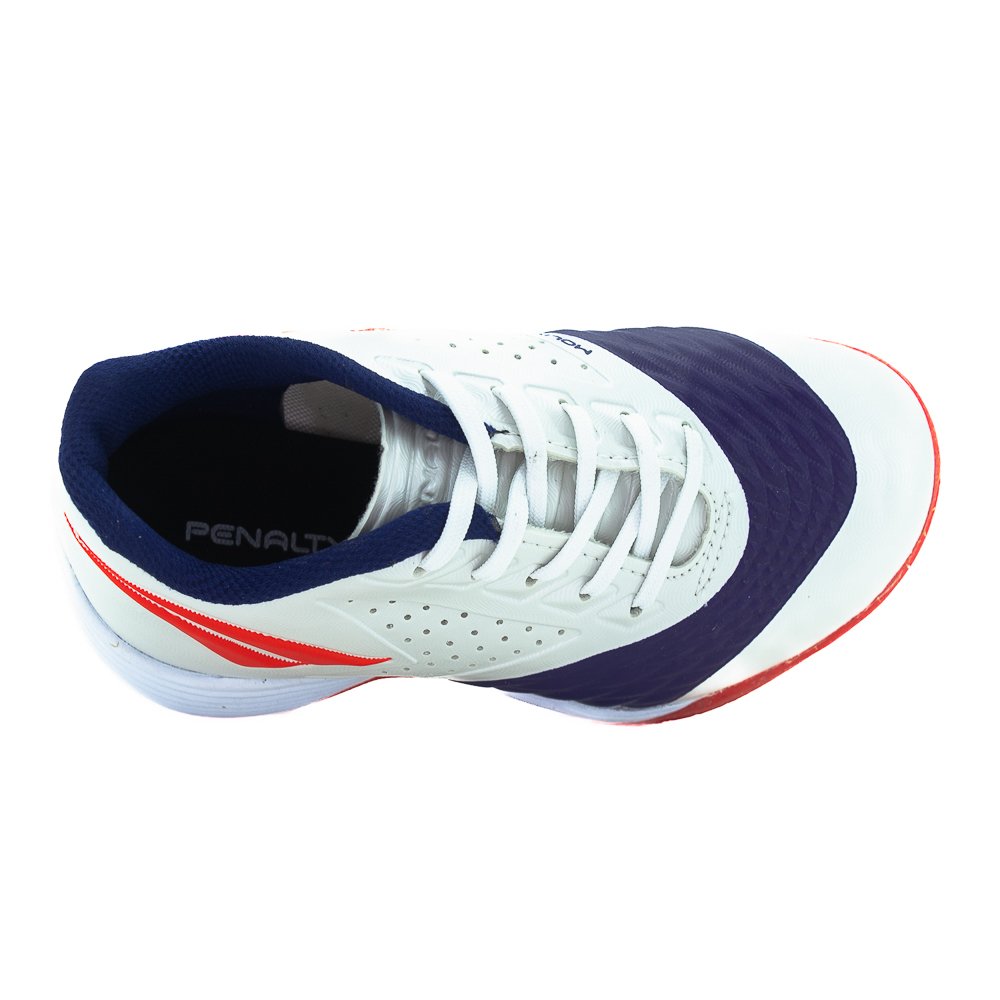 Chuteira Futsal Infantil Menino Penalty Max 200 Y-1 - Branco Branco 5