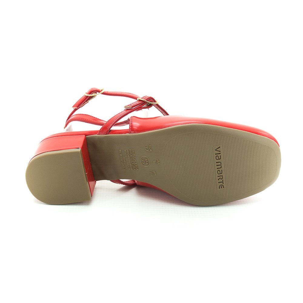 Sapato Feminino Via Marte 070-001-01 - Vermelho Vermelho 4