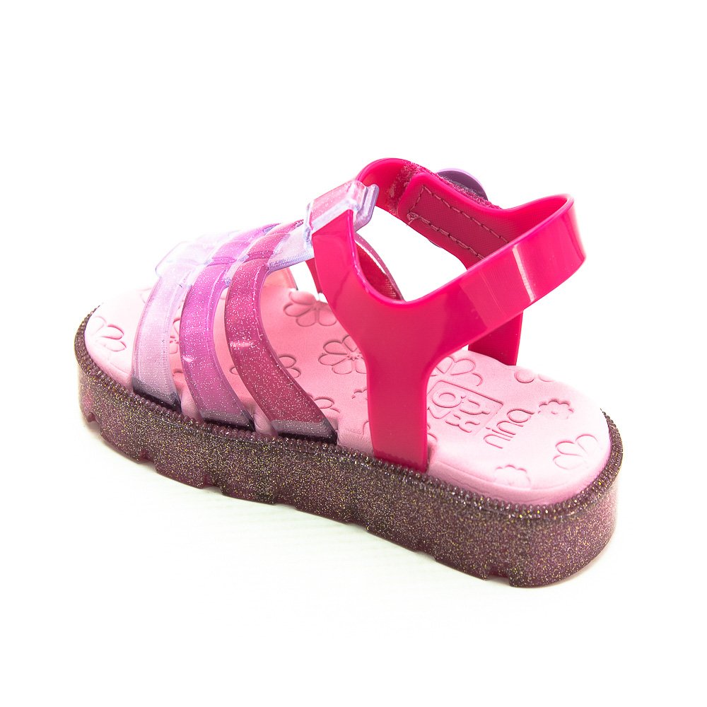 Sandália Infantil Menina Zaxynina Joaninha - Rosa Rosa 4