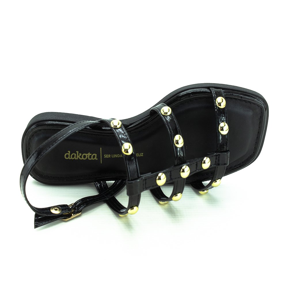 Sandália Feminina Dakota Y8101 - Preto Preto 5