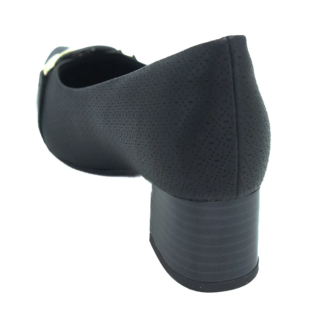 Sapato Feminino Piccadilly 739064-2 - Preto Preto 3