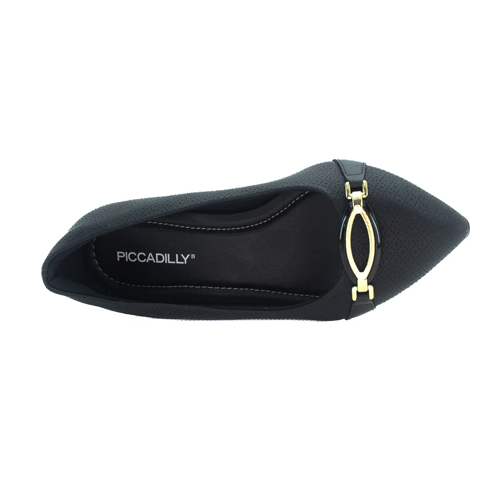 Sapato Feminino Piccadilly 739064-2 - Preto Preto 5