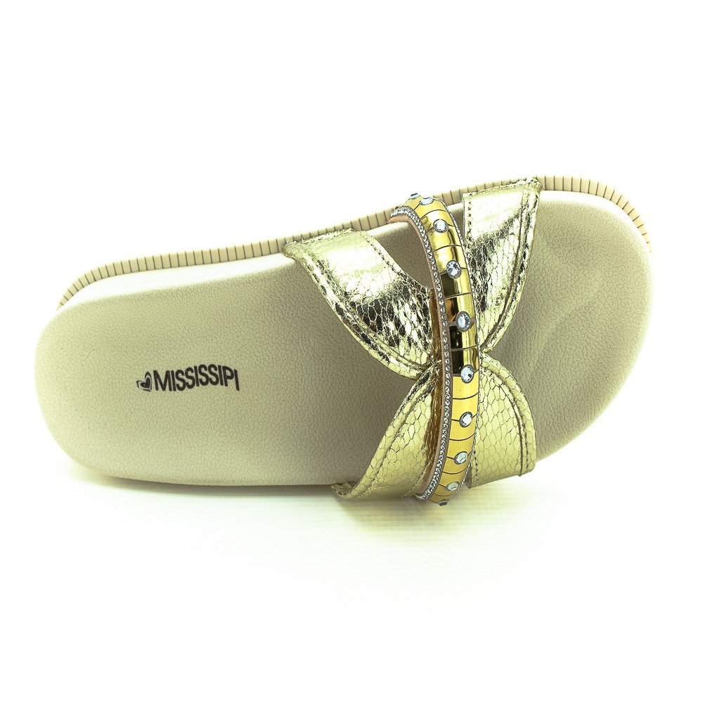 Chinelo Feminino Mississipi Mb211 - Dourado Dourado 5