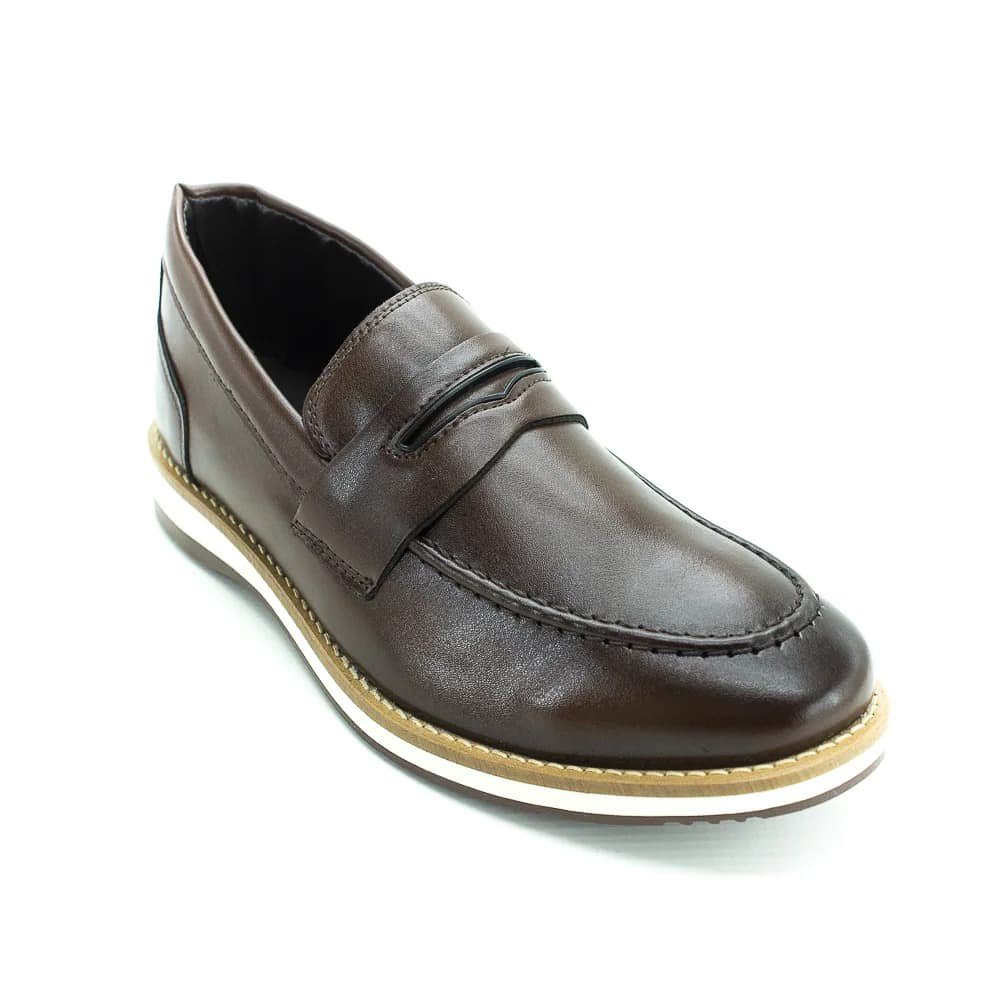 Sapato Social Masculino Code Fp2010 - Marrom Marrom 2