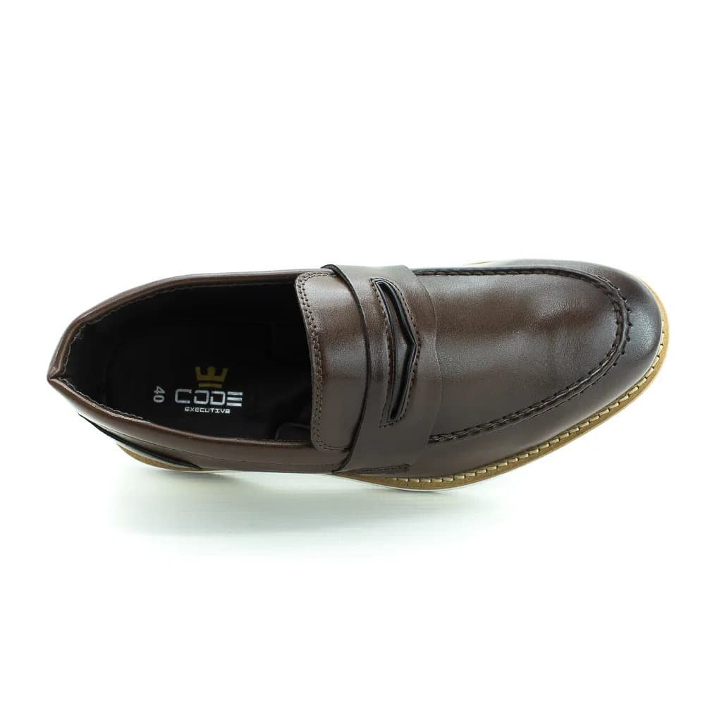 Sapato Social Masculino Code Fp2010 - Marrom Marrom 4