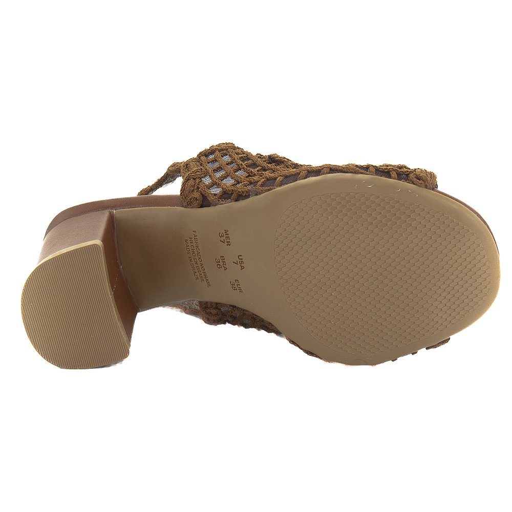 Sandália Feminina Valentina Slingback 457010 - Marrom Marrom 4