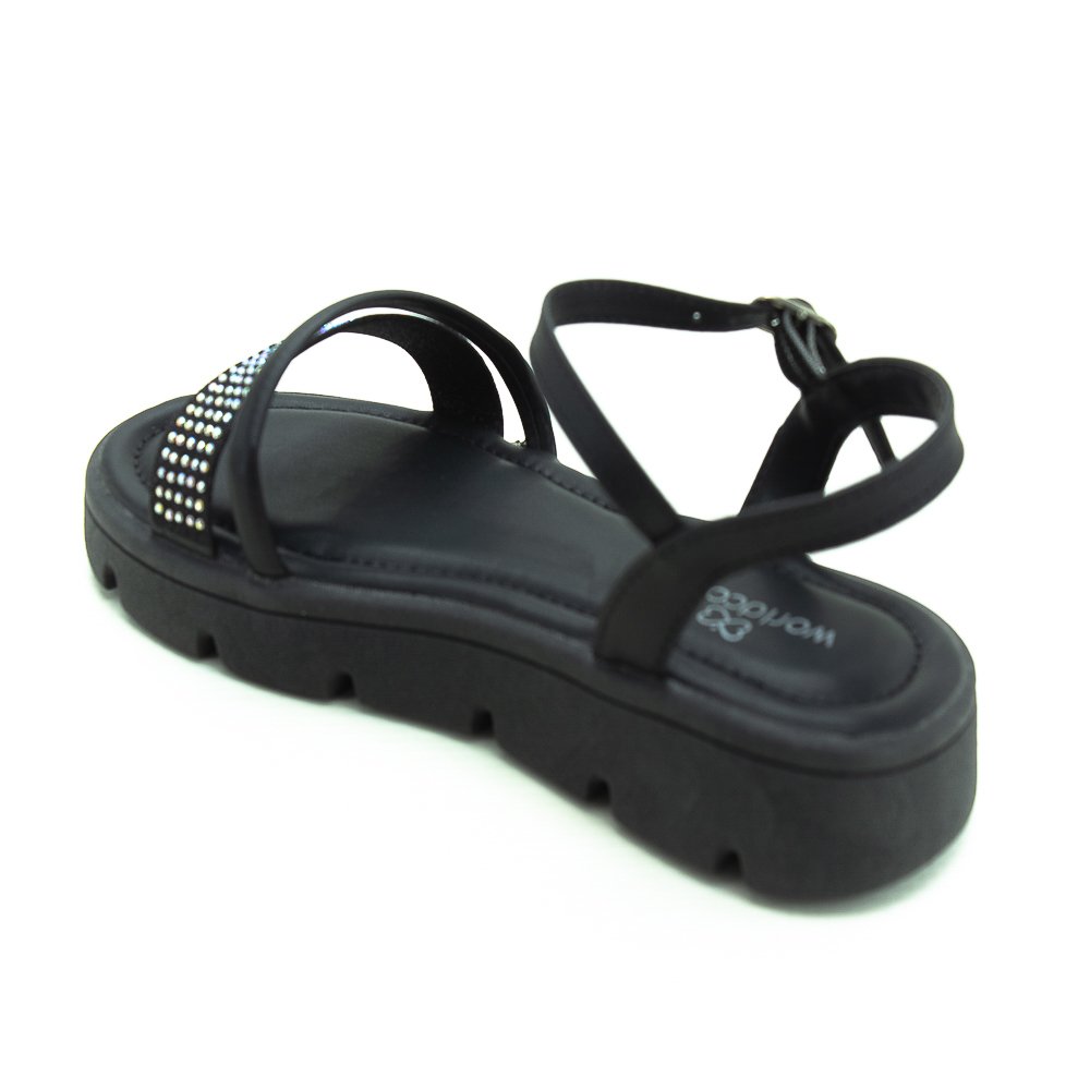 Sandália Infantil Menina World Colors 354.004 - Preto Preto 3