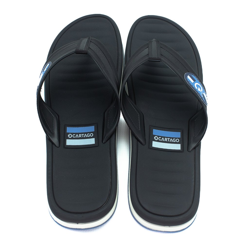 Chinelo Masculino Cartago Paris II - Cinza E Preto Cinza 3