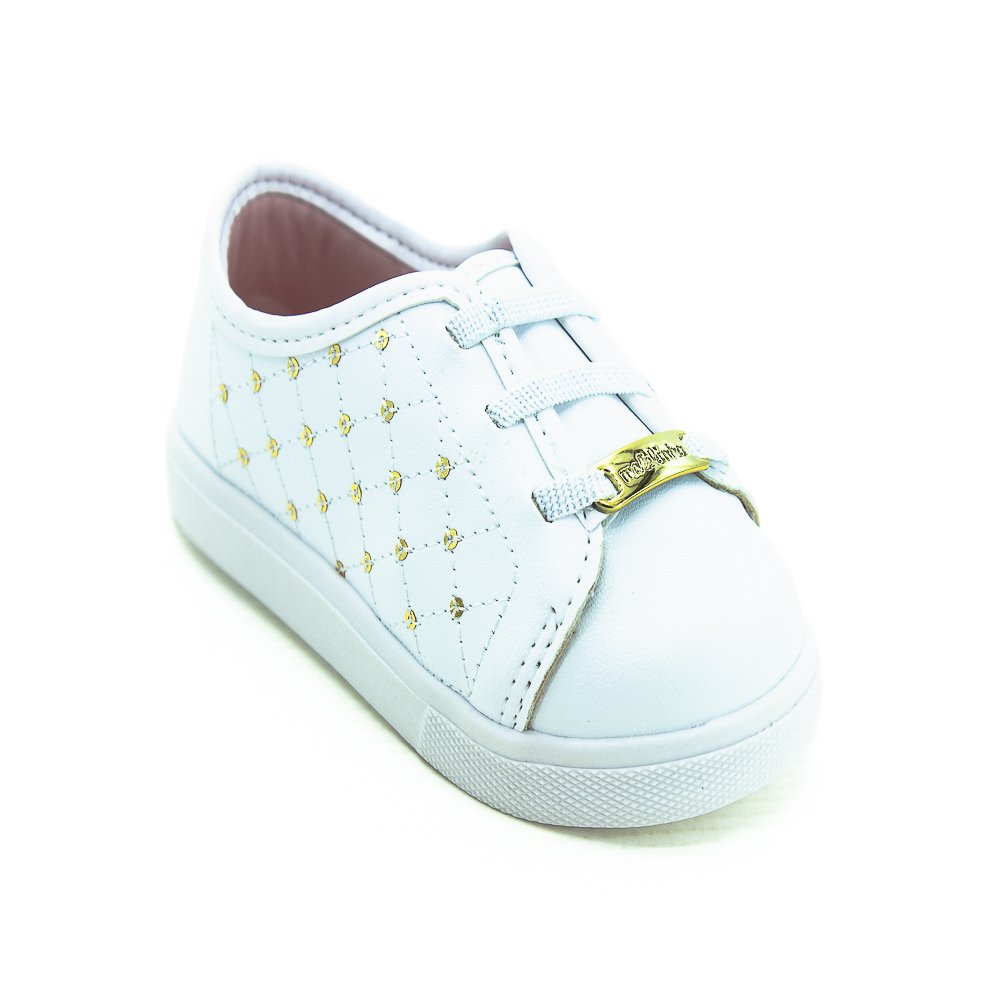 Tênis Infantil Menina Molekinha 2118.582 - Branco Branco 2