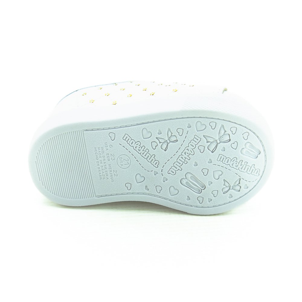 Tênis Infantil Menina Molekinha 2118.582 - Branco Branco 4