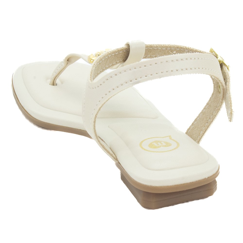 Sandália Infantil Menina Molekinha 2354.124 - Creme Bege 3