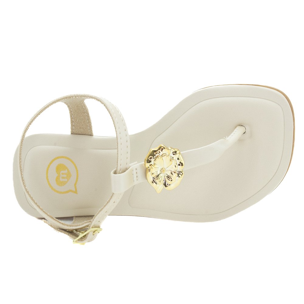 Sandália Infantil Menina Molekinha 2354.124 - Creme Bege 5