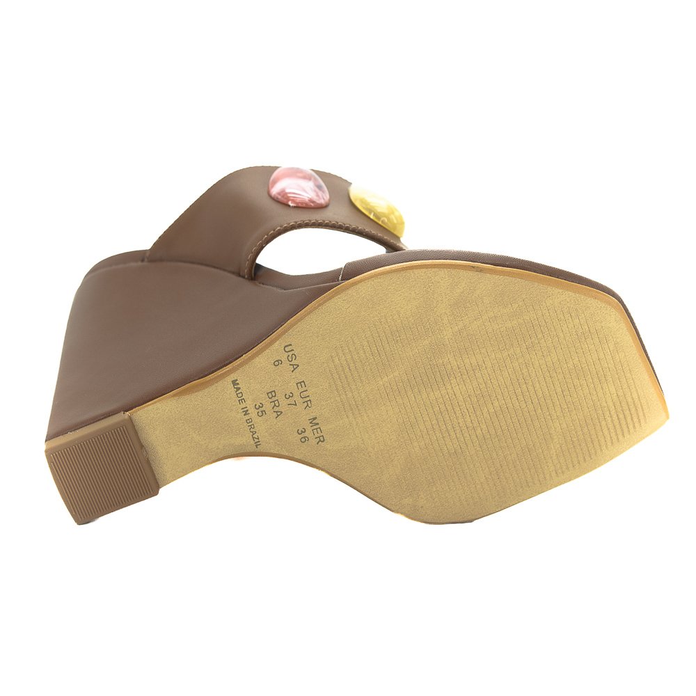 Tamanco Feminino Ramony 5519/504 - Marrom Marrom 4