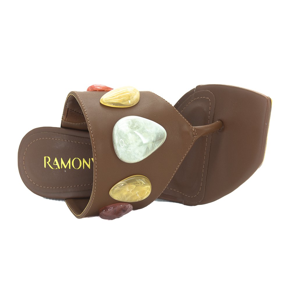 Tamanco Feminino Ramony 5519/504 - Marrom Marrom 5