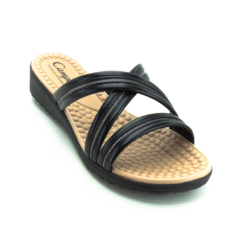 Tamanco Feminino Campesi Cp501 - Preto Preto 3