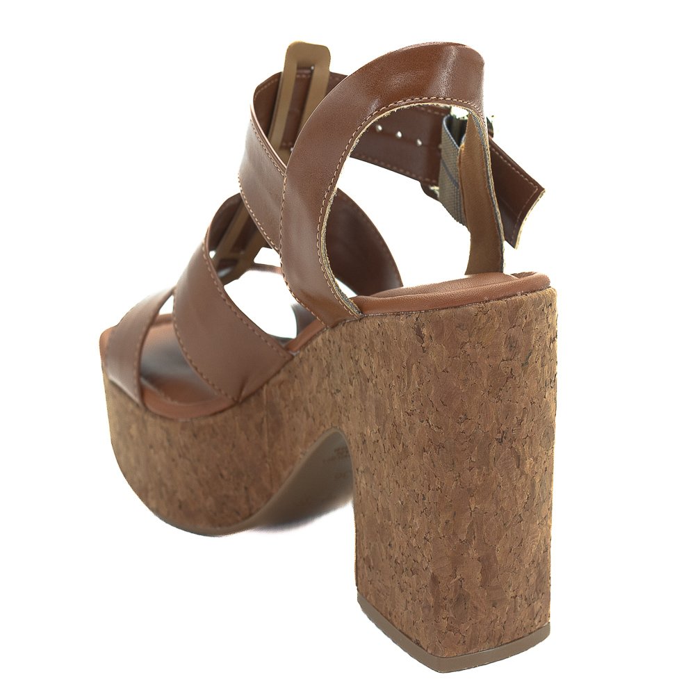 Sandália Feminina Bebecê T5119-054 - Marrom Marrom 3