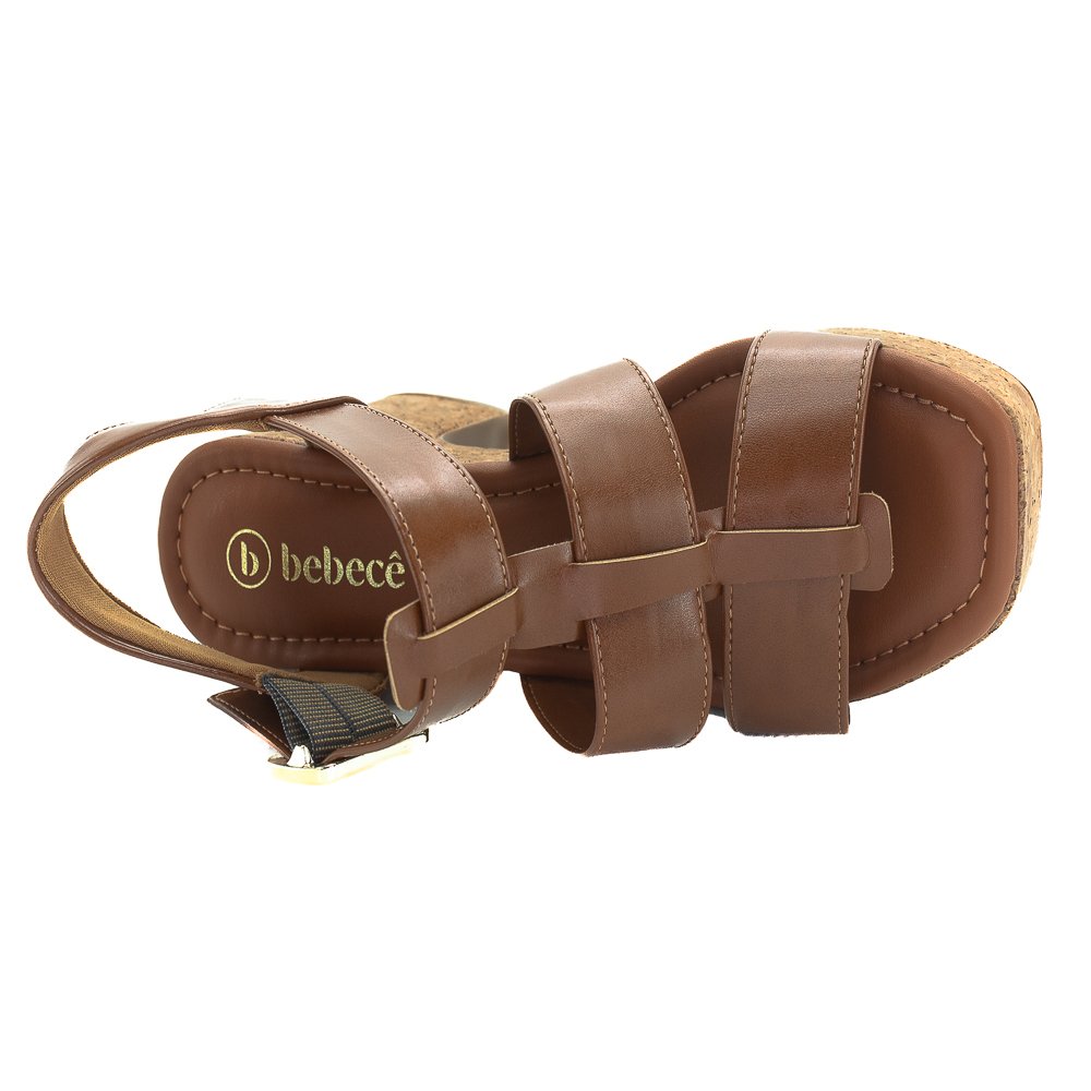 Sandália Feminina Bebecê T5119-054 - Marrom Marrom 5