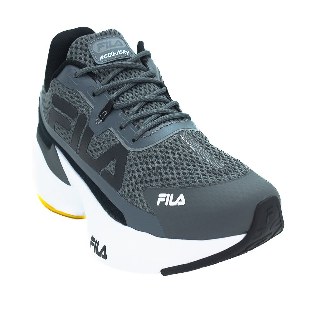 Tênis Masculino Fila Recovery - Cinza Cinza 2