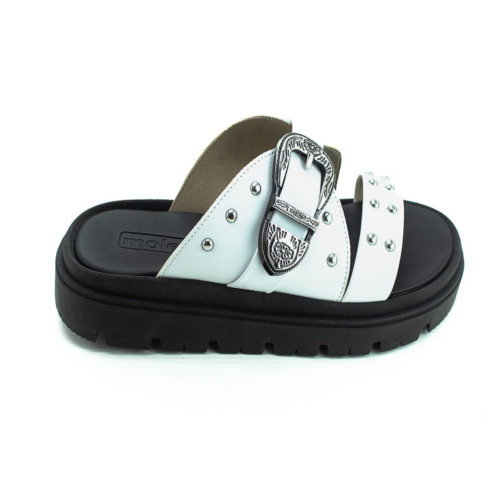 Papete Feminina Moleca 5504.103 - Branco