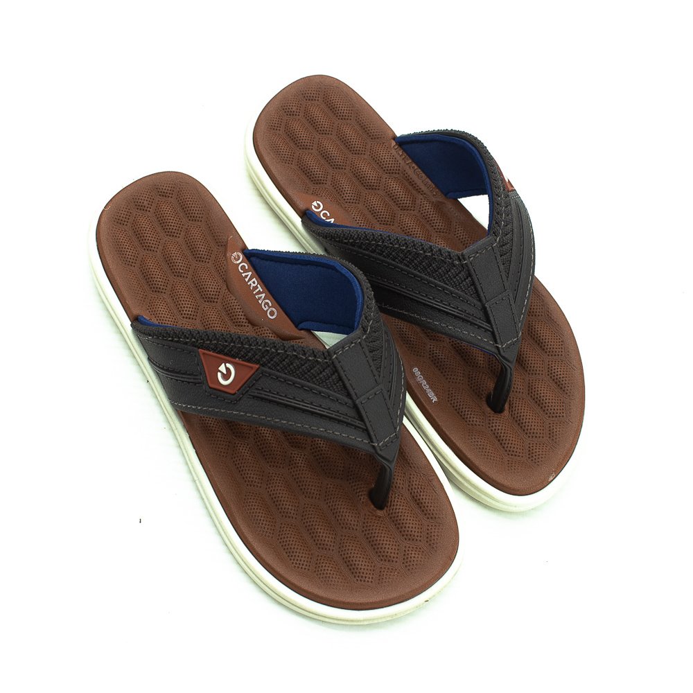 Chinelo Infantil Menino Cartago Malta VI - Marrom