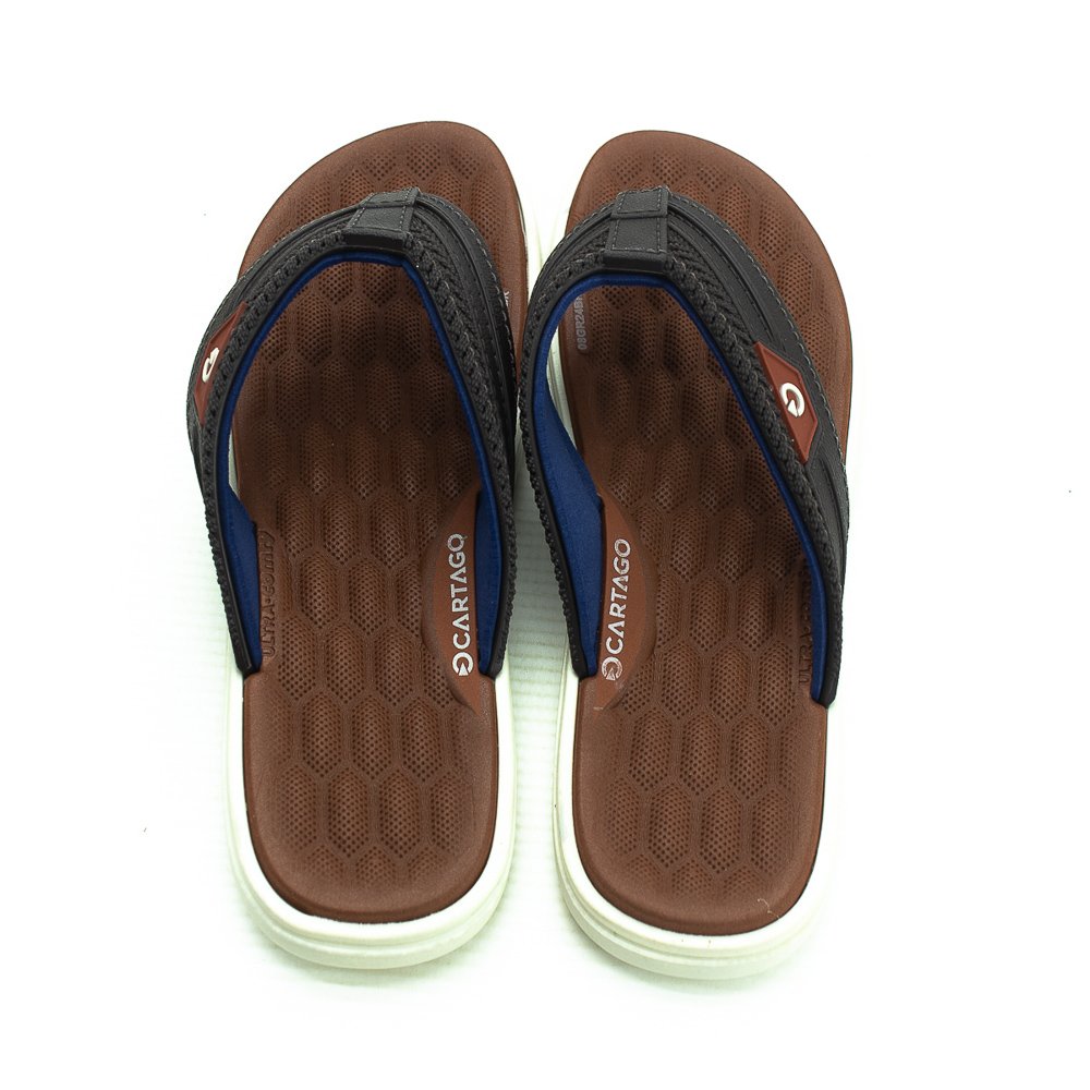 Chinelo Infantil Menino Cartago Malta VI - Marrom Marrom 3