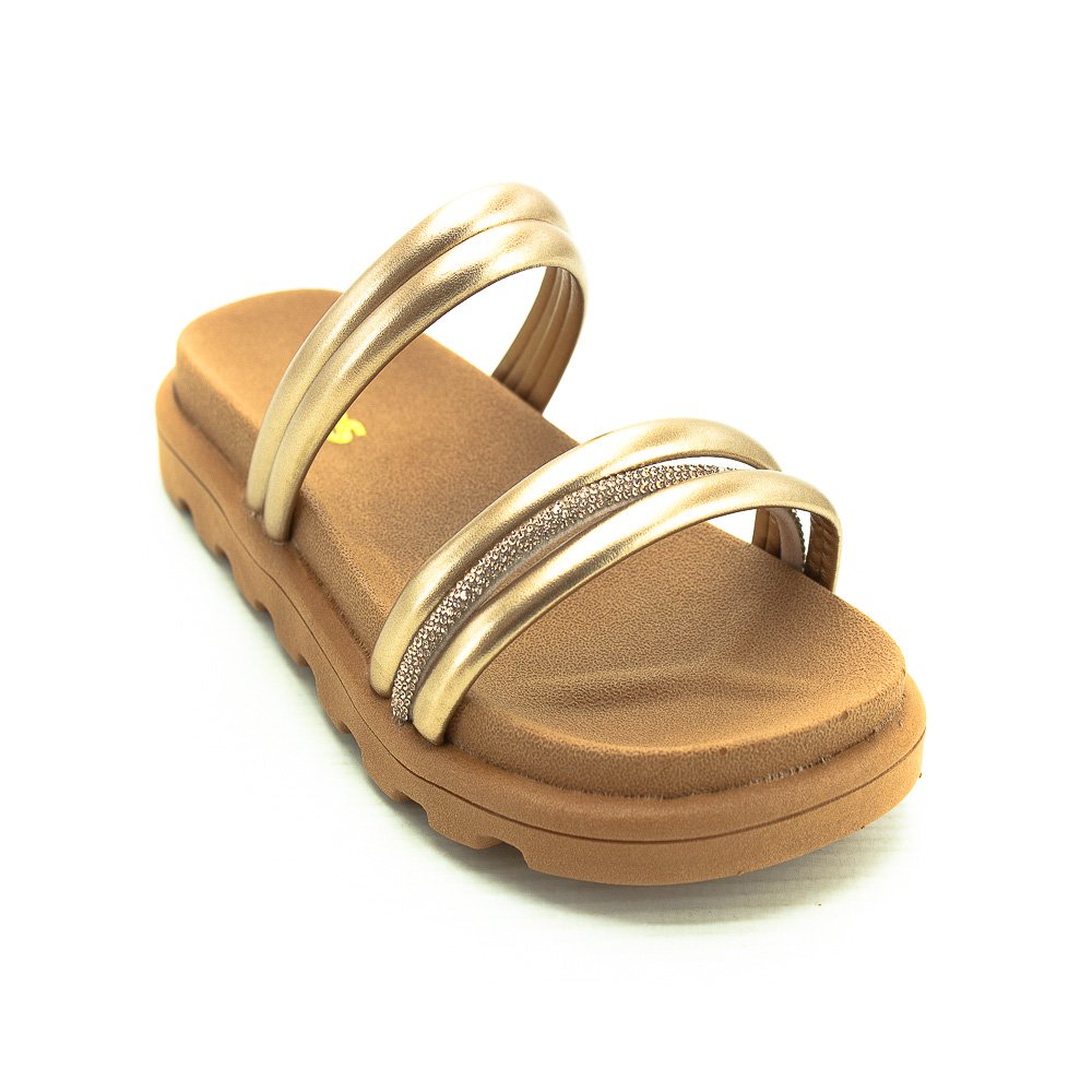 Papete Infantil Menina World Colors 167.038 - Bronze Marrom/Dourado 2
