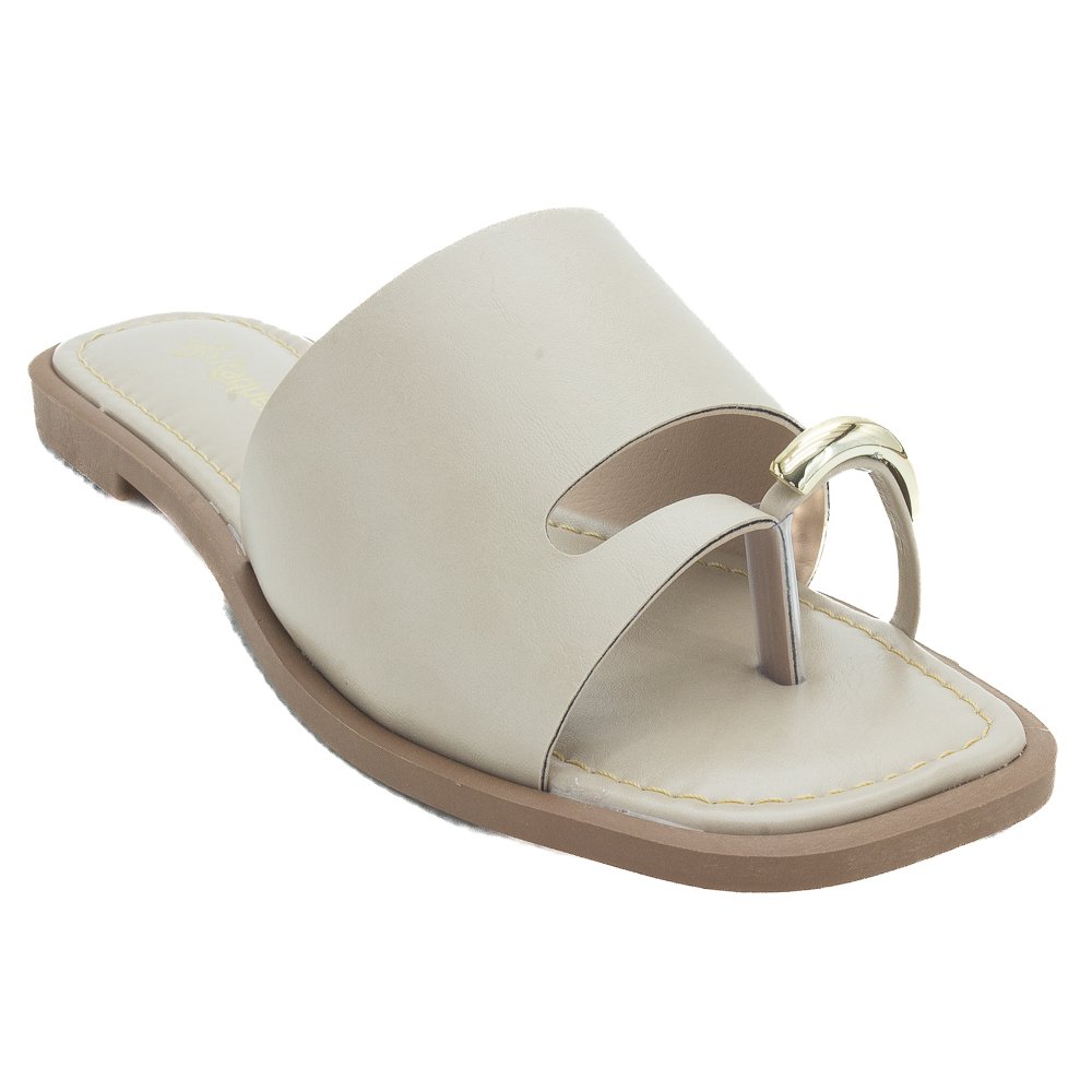 Rasteira Feminina Raquel Dias 951944 - Off White Branco 2