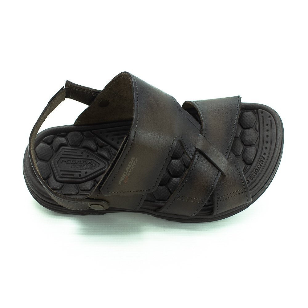 Sandália Masculina Pegada 133304-02 - Marrom Marrom 5