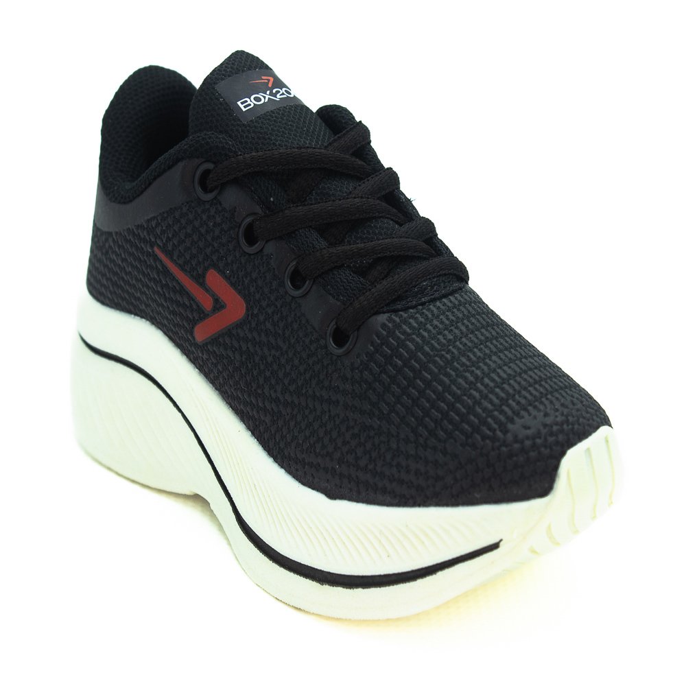 Tênis Infantil Menino Box 200 Bk2010 - Preto Preto/Vermelho 2