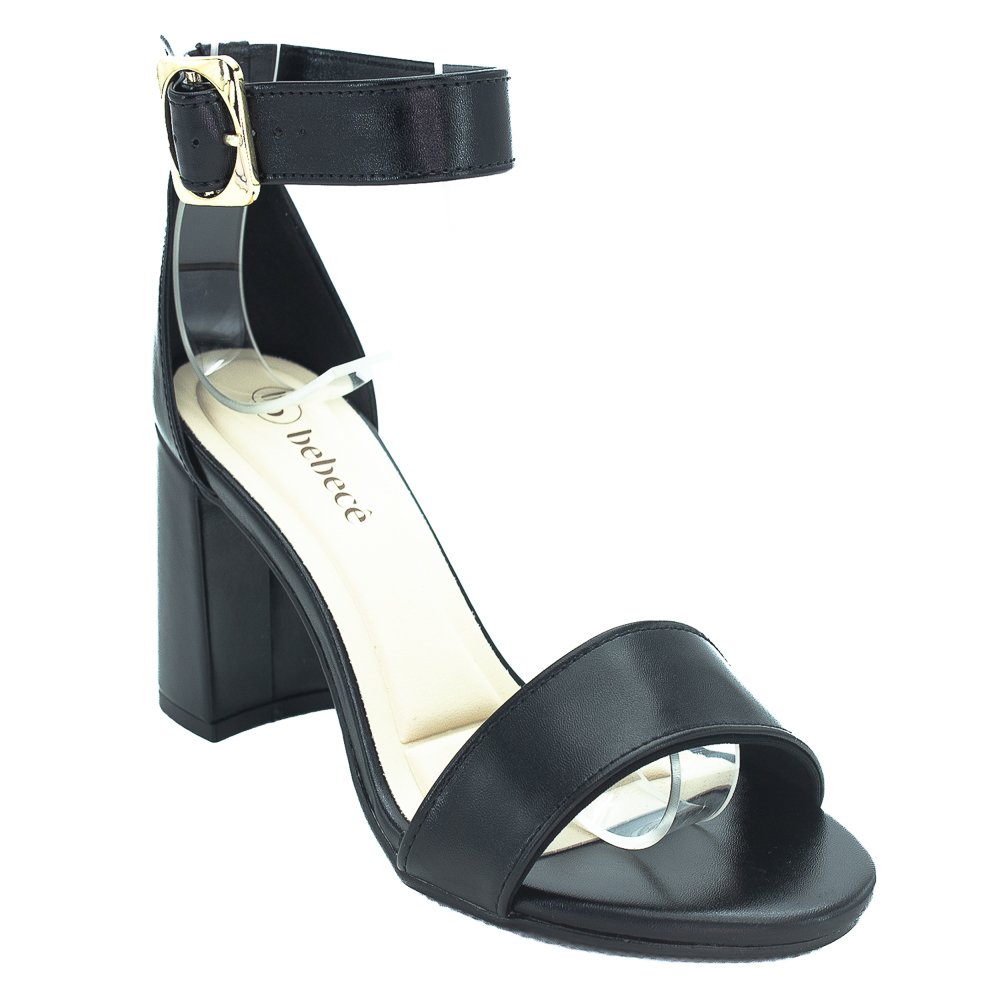 Sandália Feminina Bebecê T6059-500 - Preto Preto 2