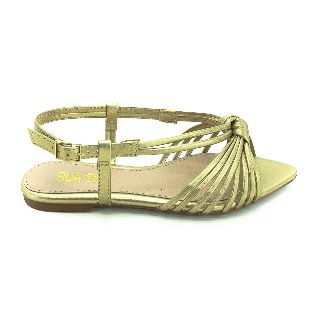 Sandália Feminina Sua Cia 8164.15764 - Dourado